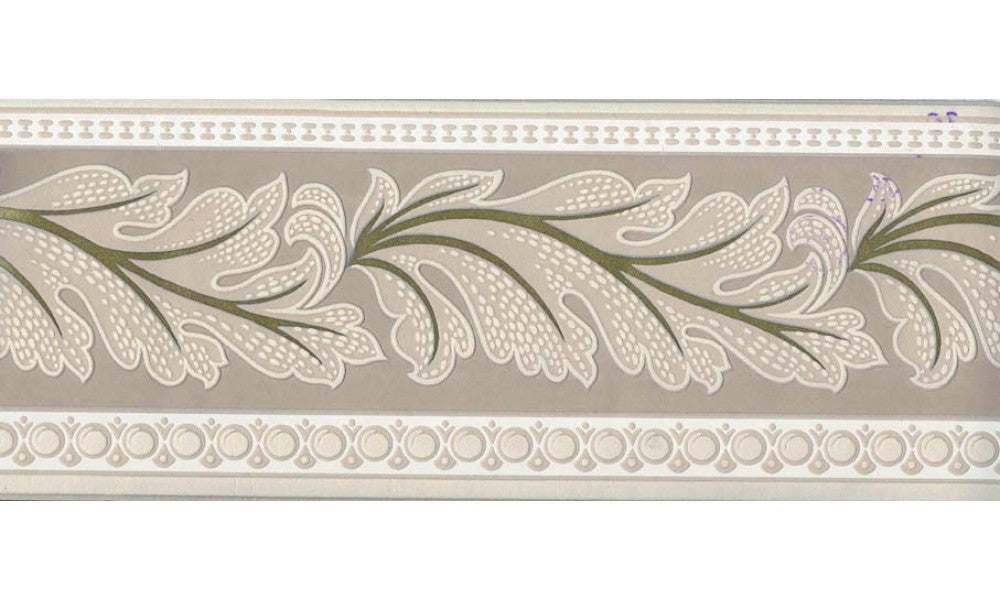 Brown Running Floral 92237 Wallpaper Border