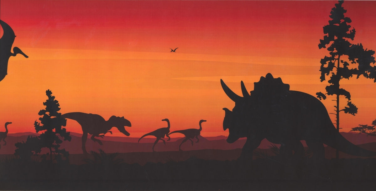 Prehistory Dawn Dinosaurs Pterodactyls KP1232MB Wallpaper Border