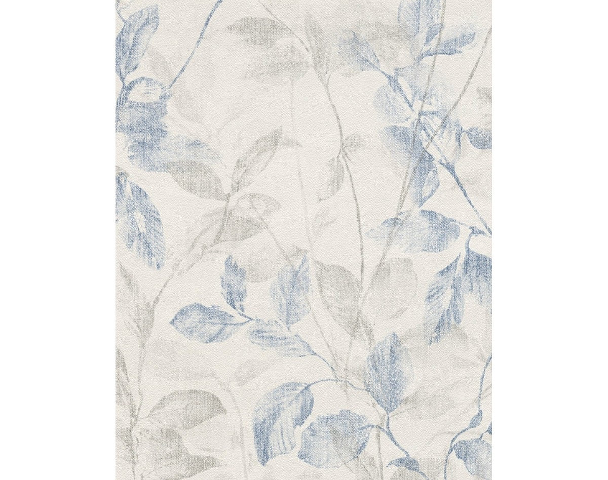 Leaf Trail Blue Grey 938923 Wallpaper