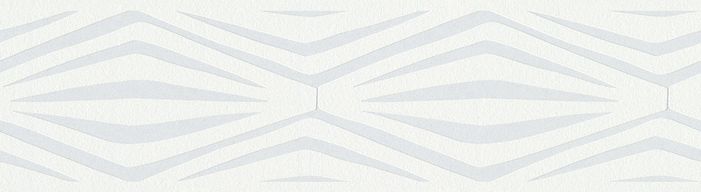 Graphic Geometric White Metallic 943811 Wallpaper Border