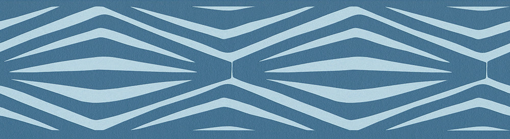 Graphic Geometric Blue Metallic 943835 Wallpaper Border