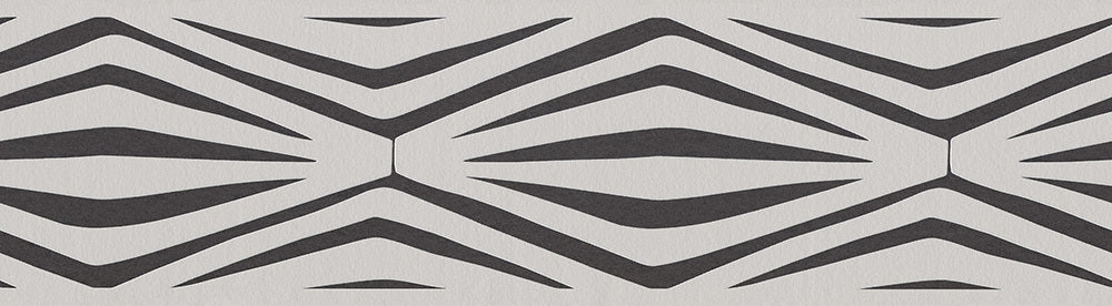 Graphic Geometric Grey Black Metallic 943842 Wallpaper Border