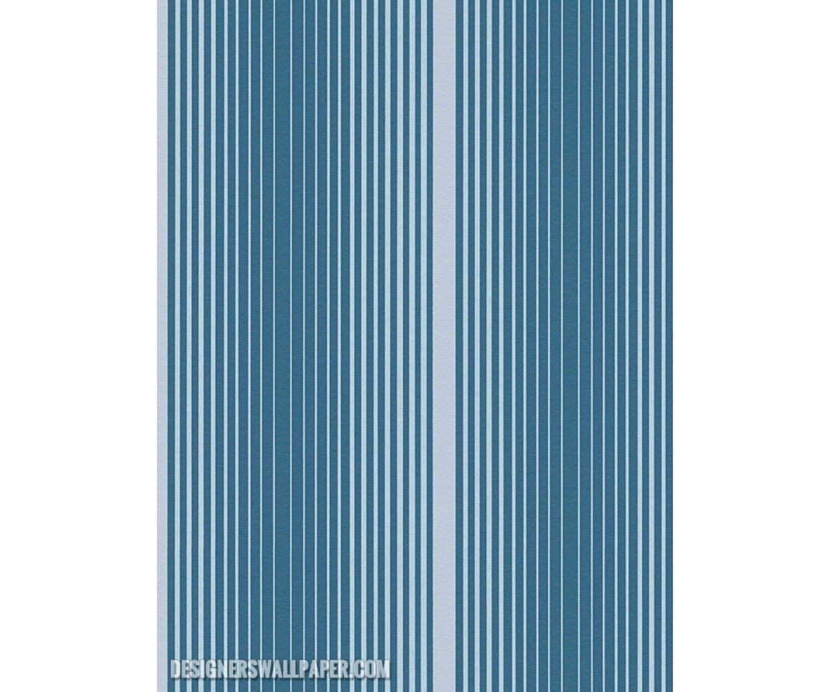 Graphic Stripes Blue Metallic 944238 Wallpaper