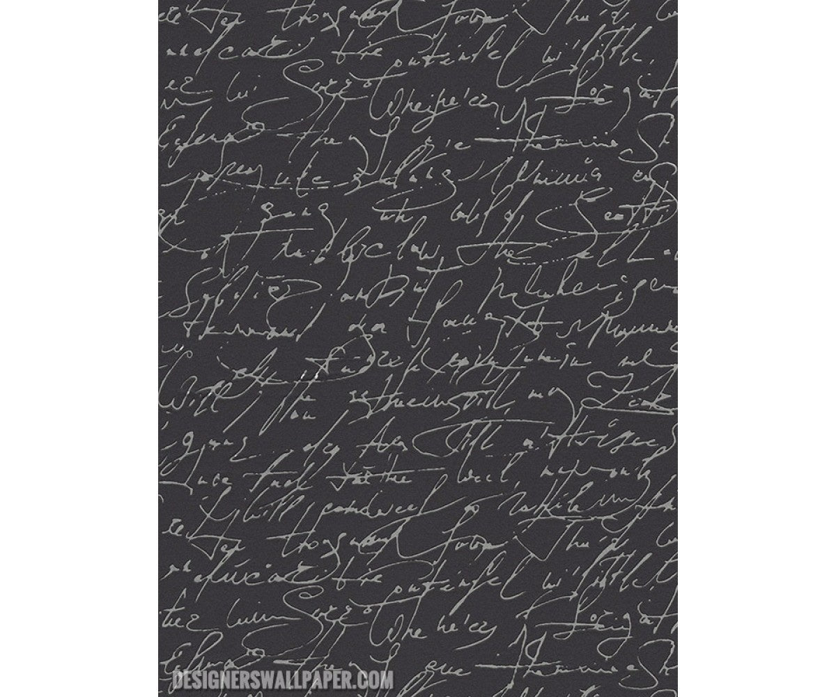 Handwritten Letter Black Metallic 944849 Wallpaper