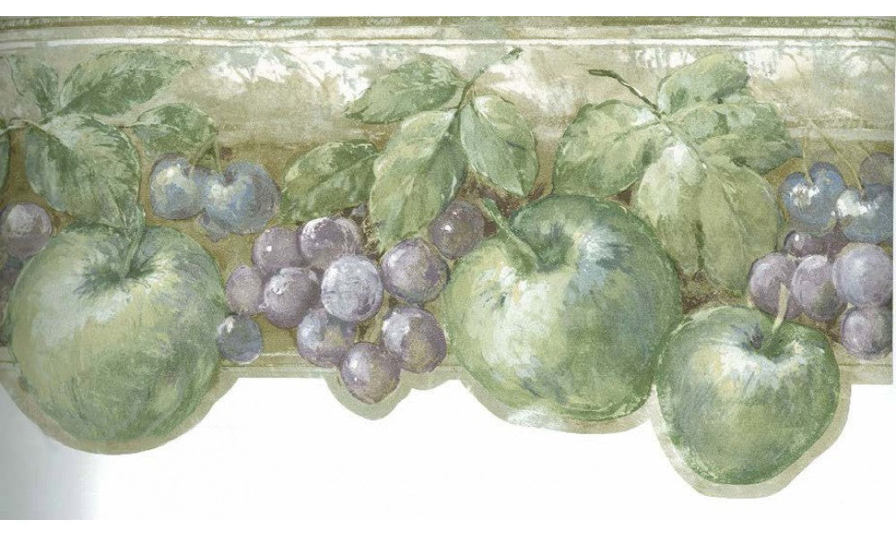 Green Fruits Kitchen KA75866 Wallpaper Border
