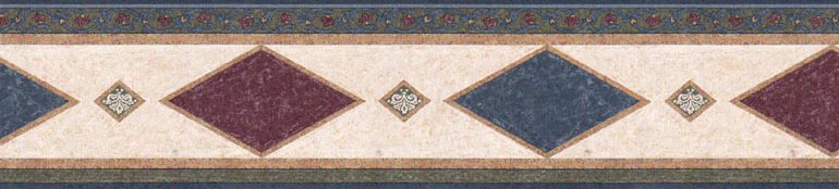 Diamond Blue RST980901 Wallpaper Border