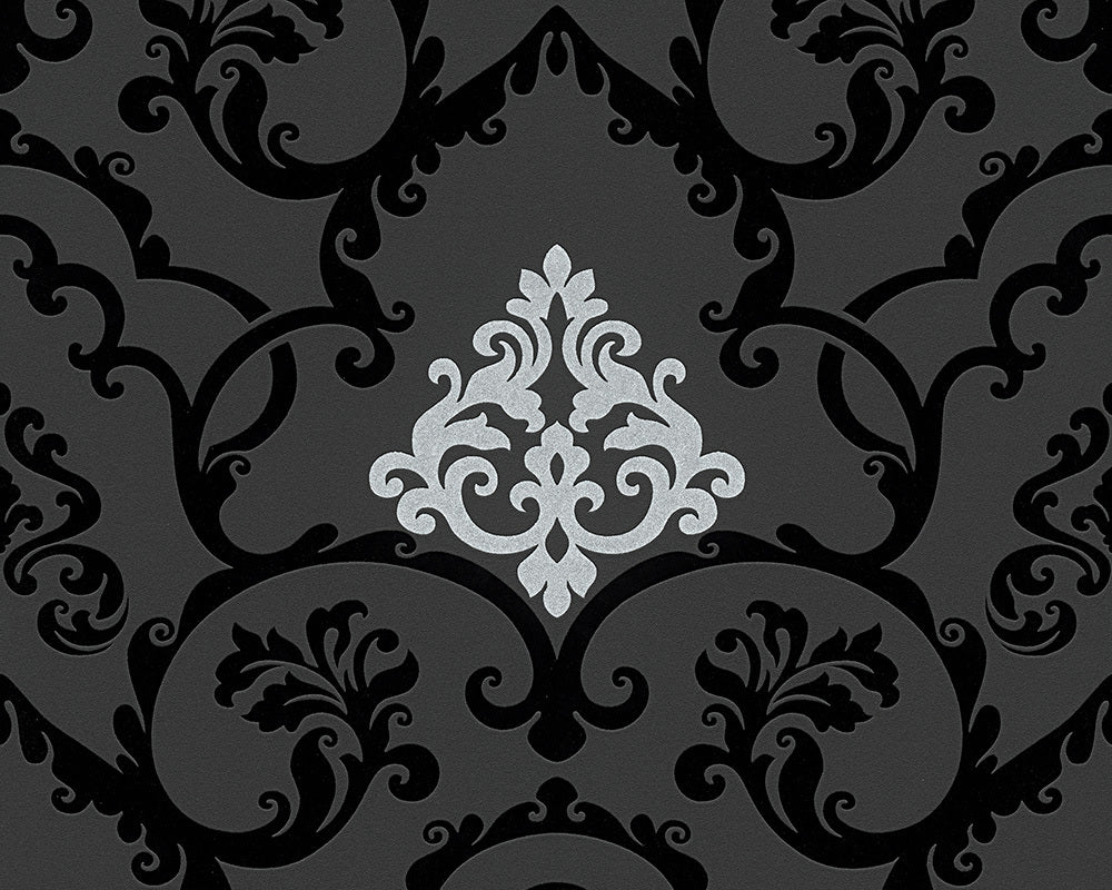 Metallic Black Black &amp; White 3 955381 Wallpaper