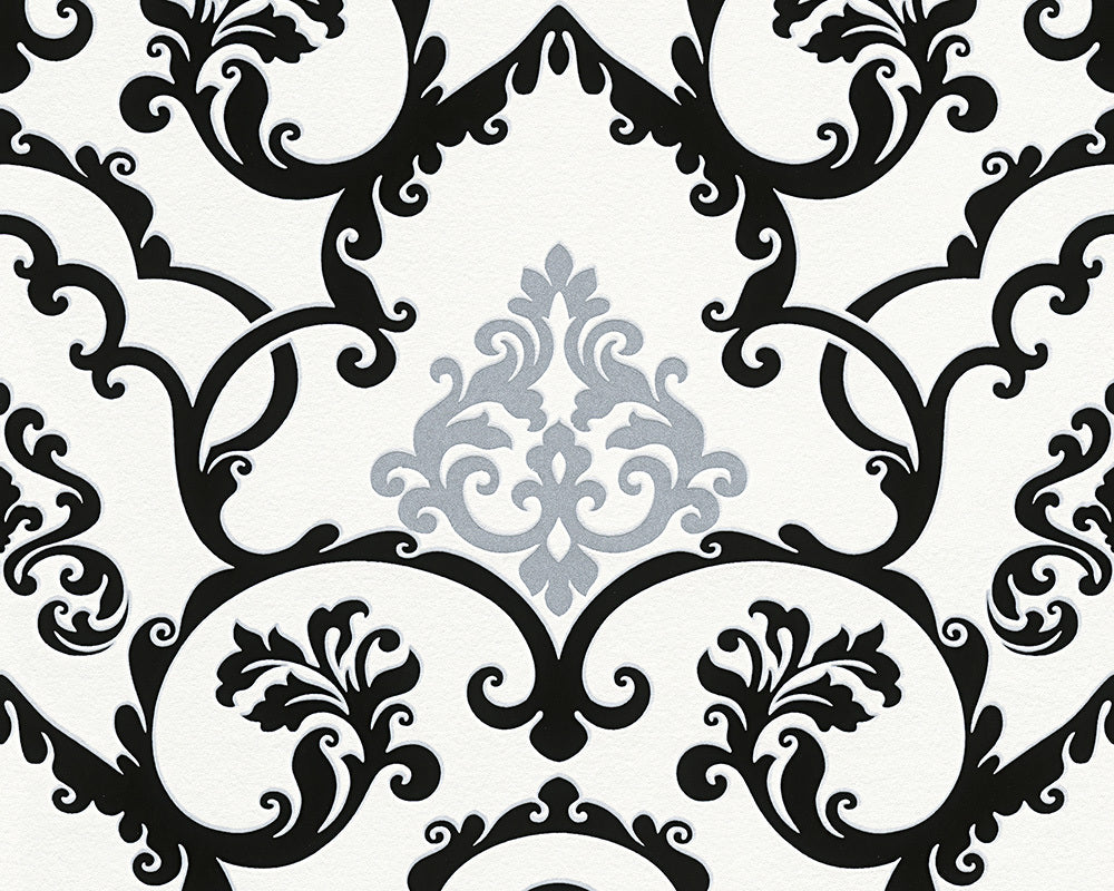 Metallic Black Black & White 3 955383 Wallpaper