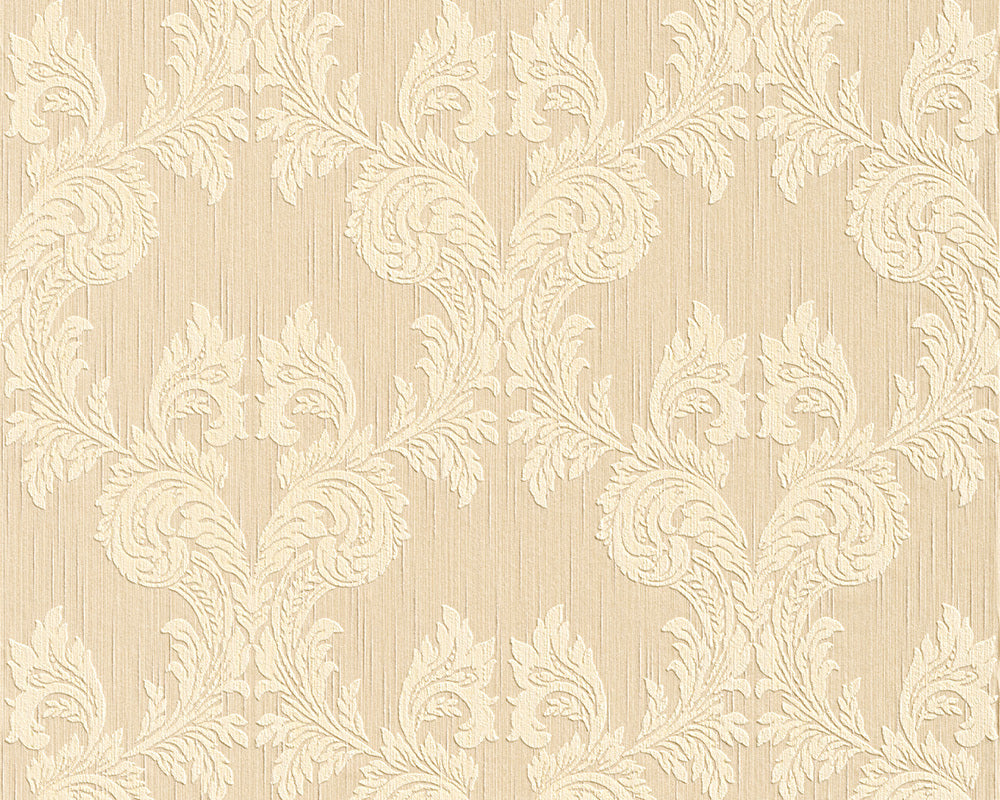 Beige Yellow Tessuto 956302 Wallpaper