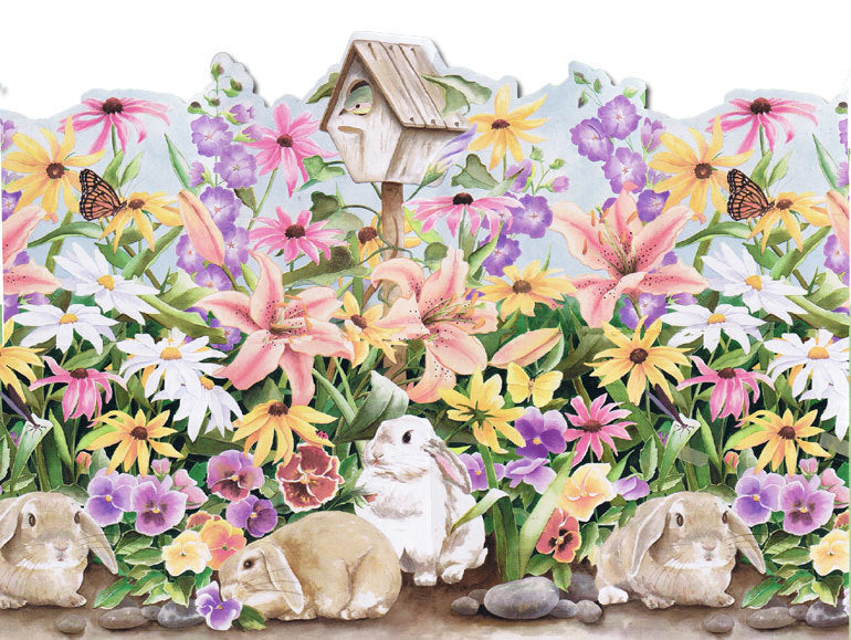 Rabbits Butterfly HK50004DC Wallpaper Border