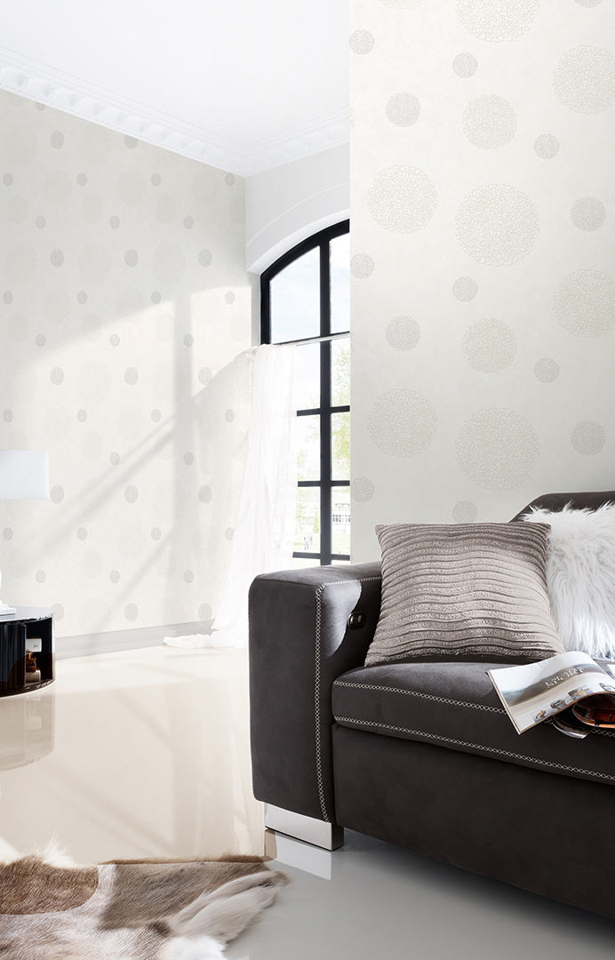 Beige Metallic Black & White 3 960402 Wallpaper