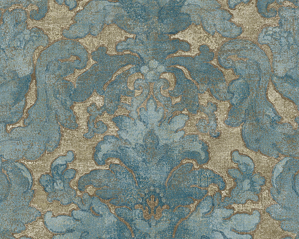 Blue Brown Bohemian Burlesque 960461 Wallpaper