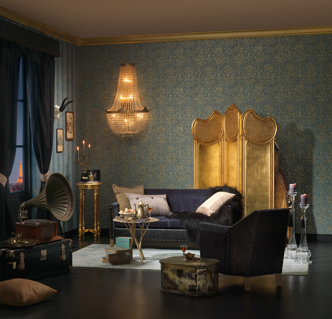 Blue Green Bohemian Burlesque 960471 Wallpaper