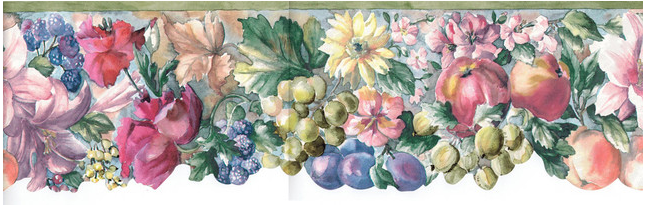 Floral VR74569 Wallpaper Border