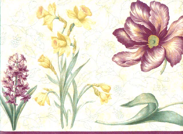 Floral B13391 Wallpaper Border