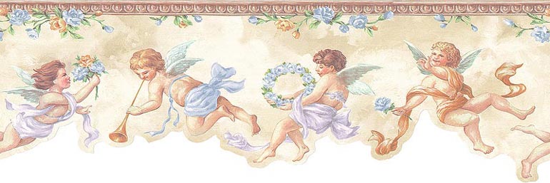 Angels Tan NK74868DC Wallpaper Border