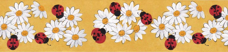 Lady Bug 233B61016 Wallpaper Border