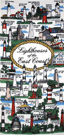 Lighthouse Velour Beach Towel