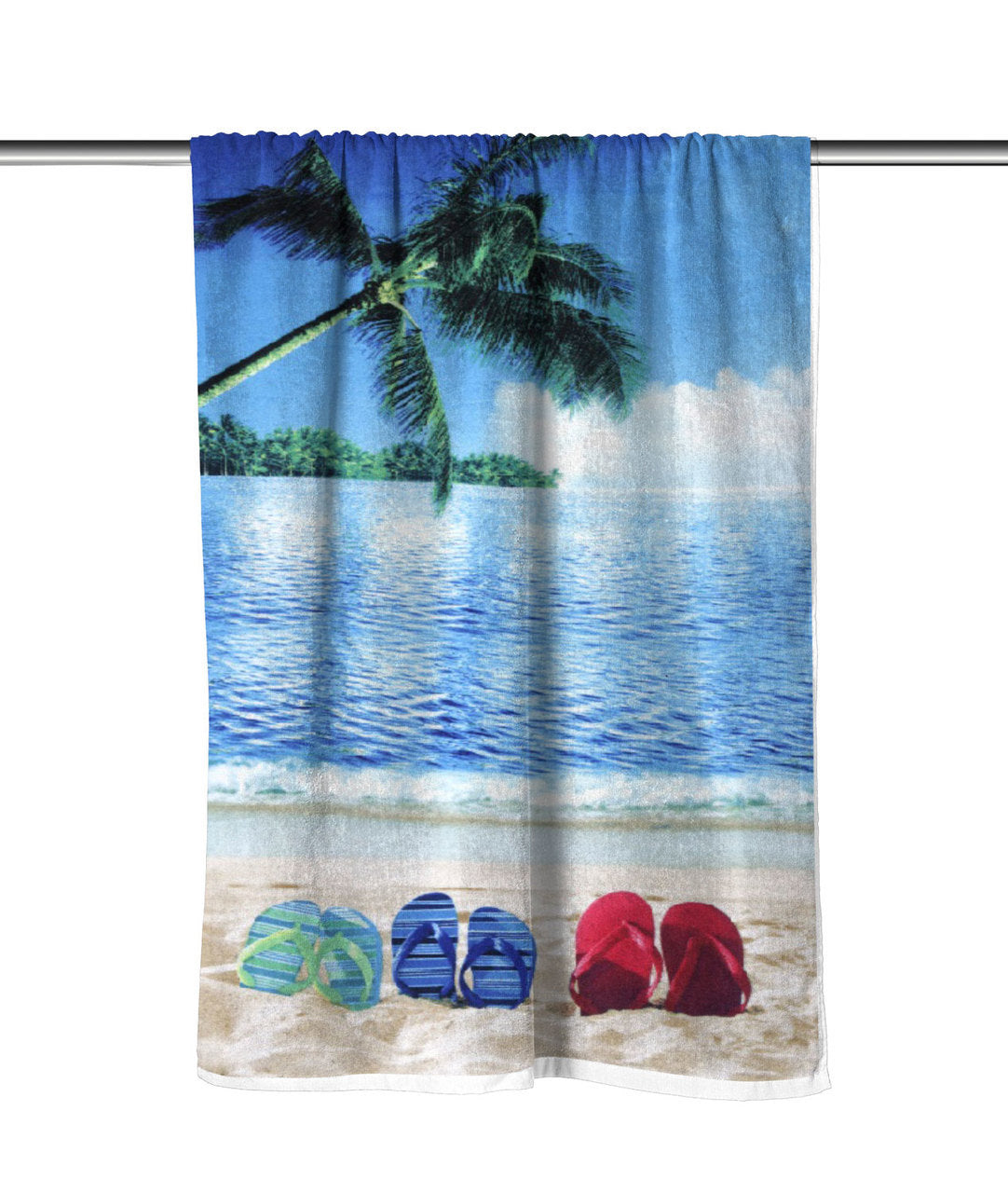 Sunny Day Velour Beach Towel