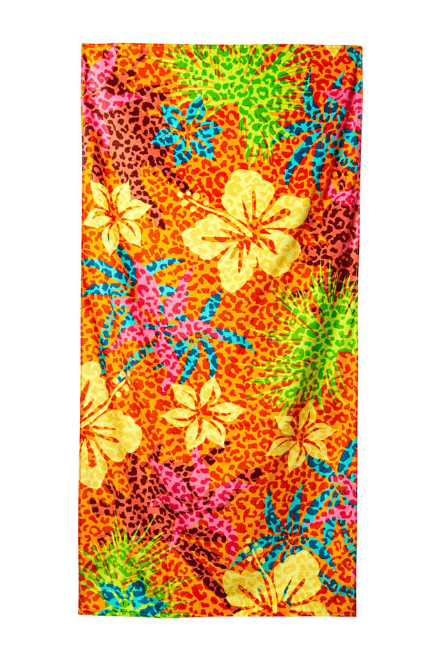 Fashion Hibiscus Velour Beach Towel