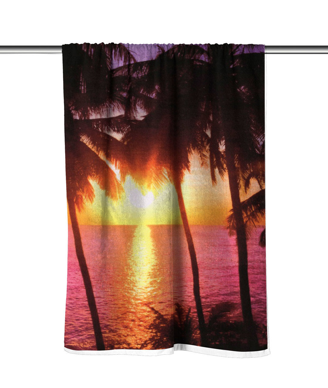 Sunset Velour Beach Towel