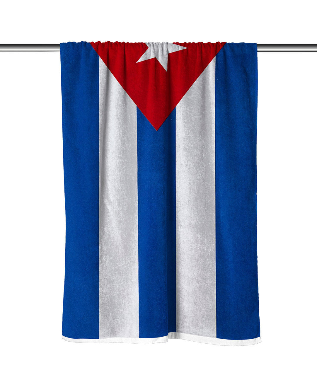 Cuba Flag Velour Beach Towel