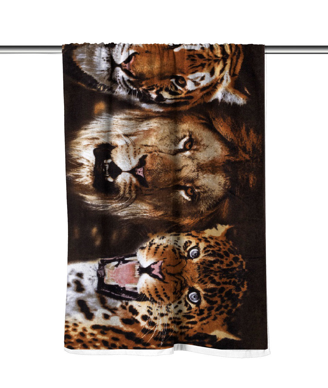 Felines II Velour Beach Towel