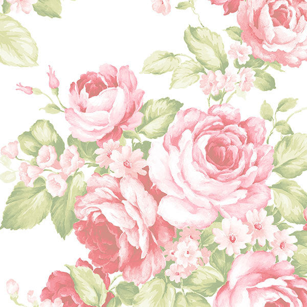 Pink White Rose Bouquet AB27612 Wallpaper