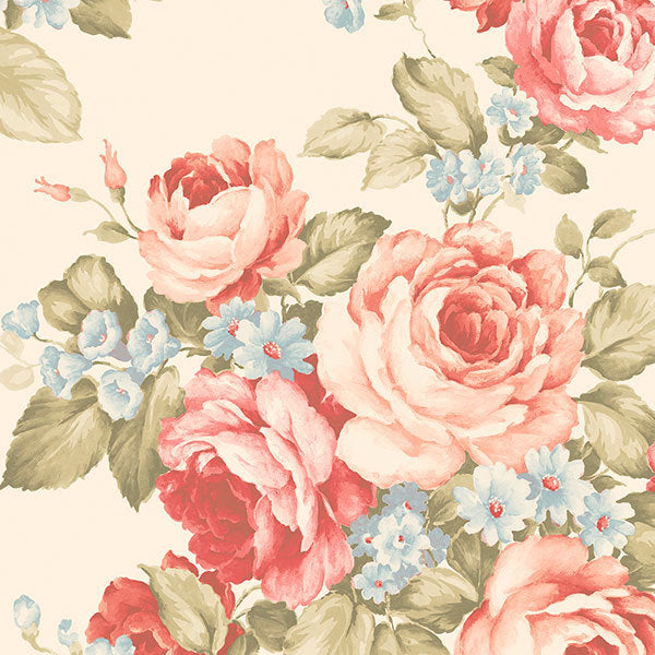 Red Off White Rose Bouquet AB27614 Wallpaper