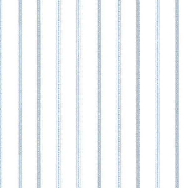 Blue White Ticking Stripe AB27620 Wallpaper