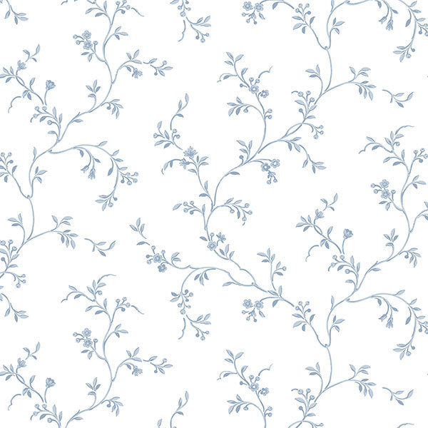 Blue Petite Floral Vine AB27624 Wallpaper