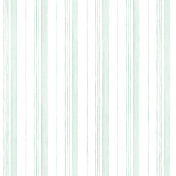 Green White Multi Stripe AB42407 Wallpaper