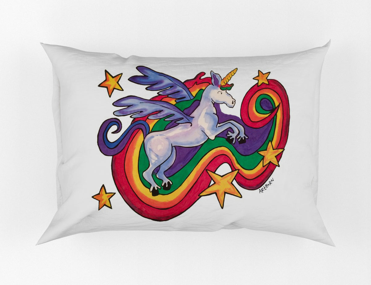 Rainbow Unicorn Painting Kit Pillowcase
