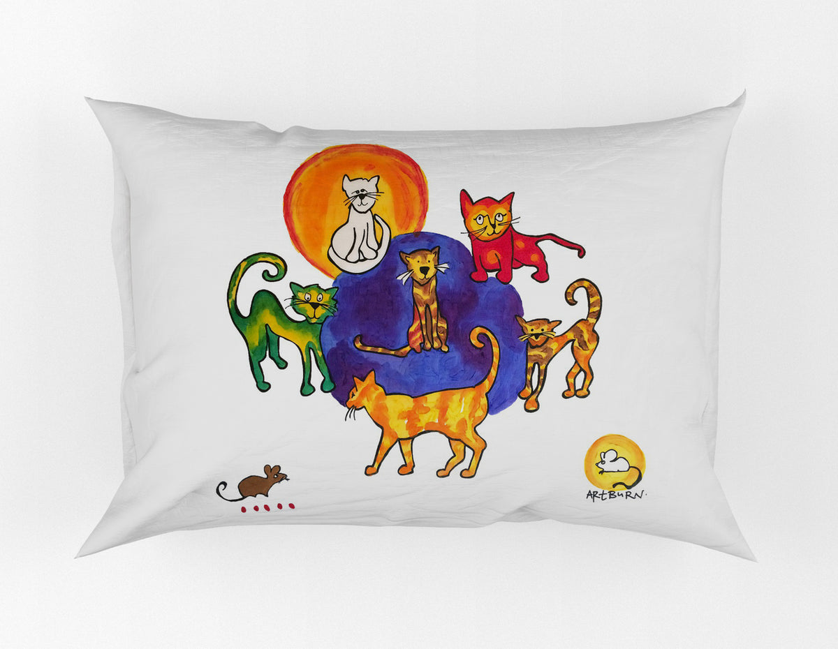 Cats Painting Kit Pillowcase