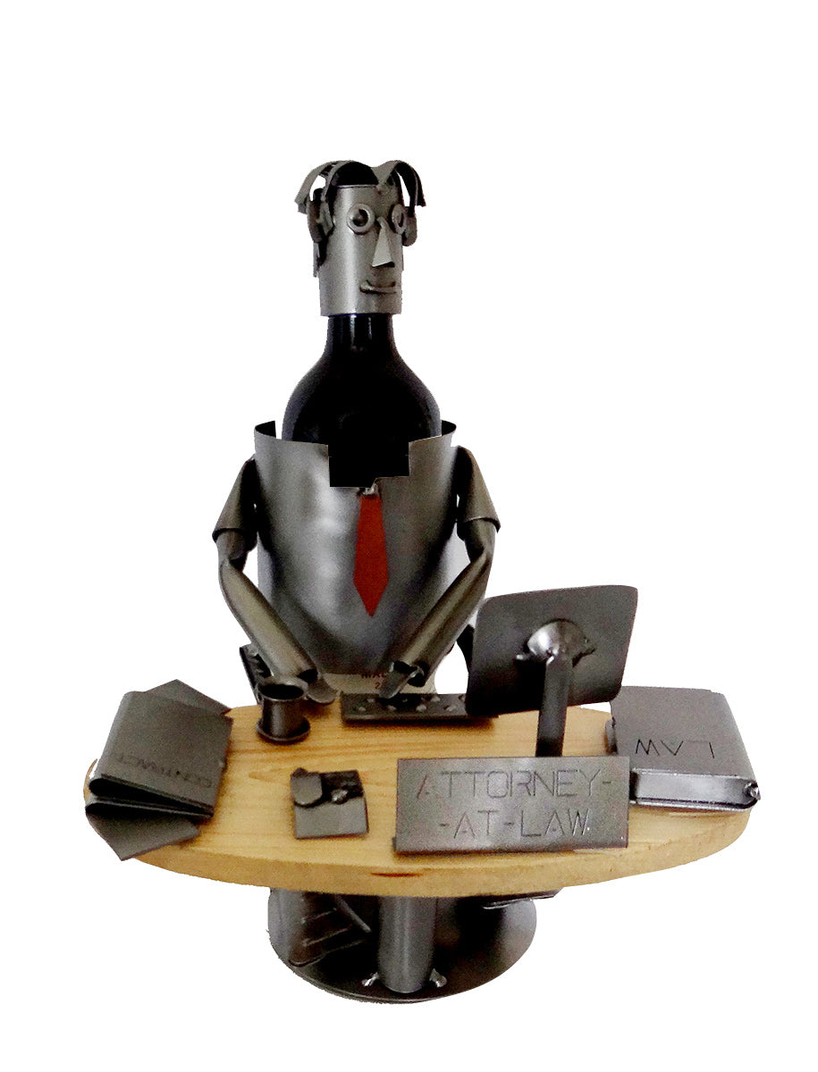 Attorney Male Wine Bottle Holder