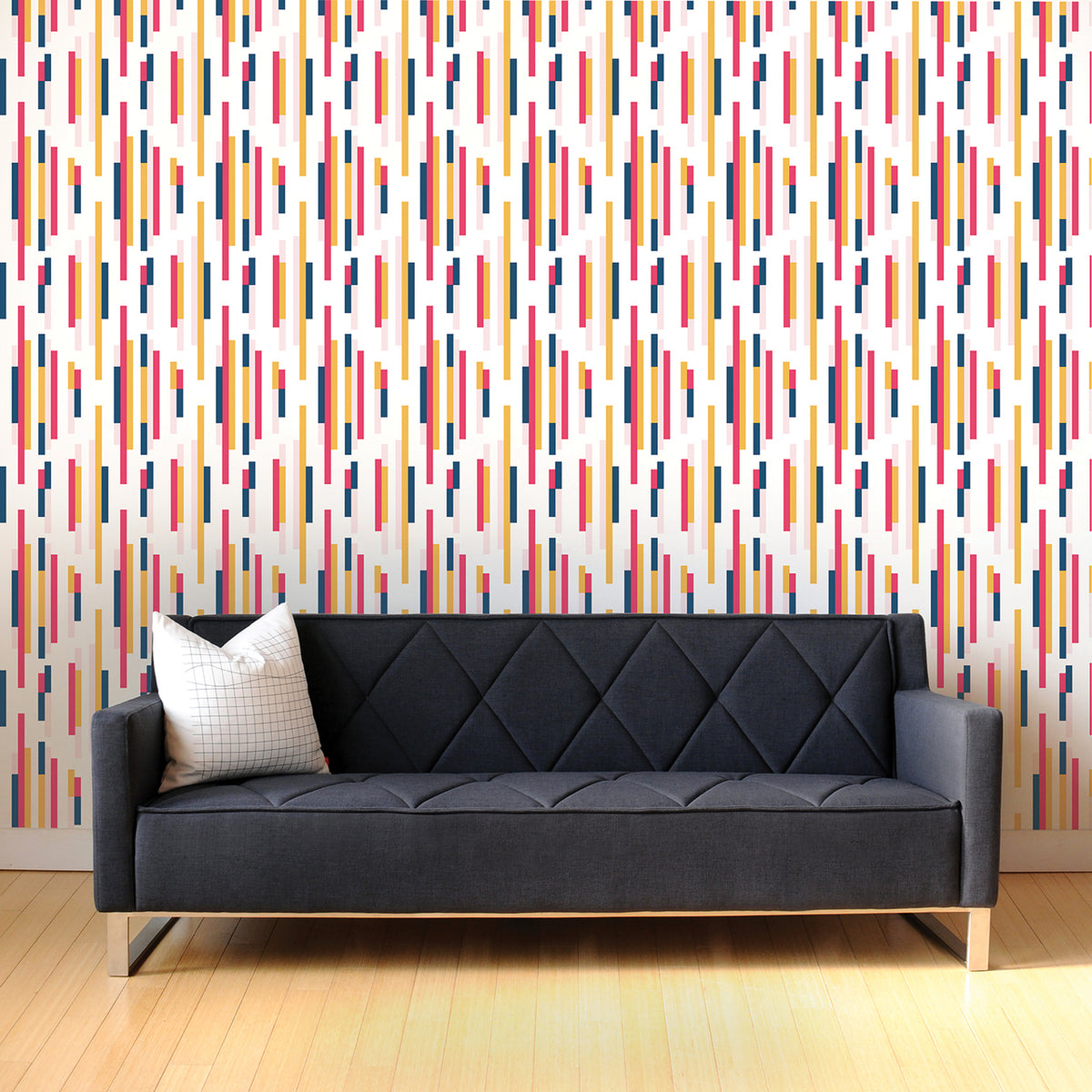 Pink Blue Bars BA401 Wallpaper
