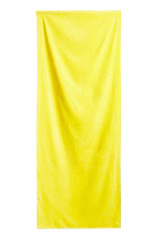 Neon Yellow Solid Velour Extra Long Beach Towel