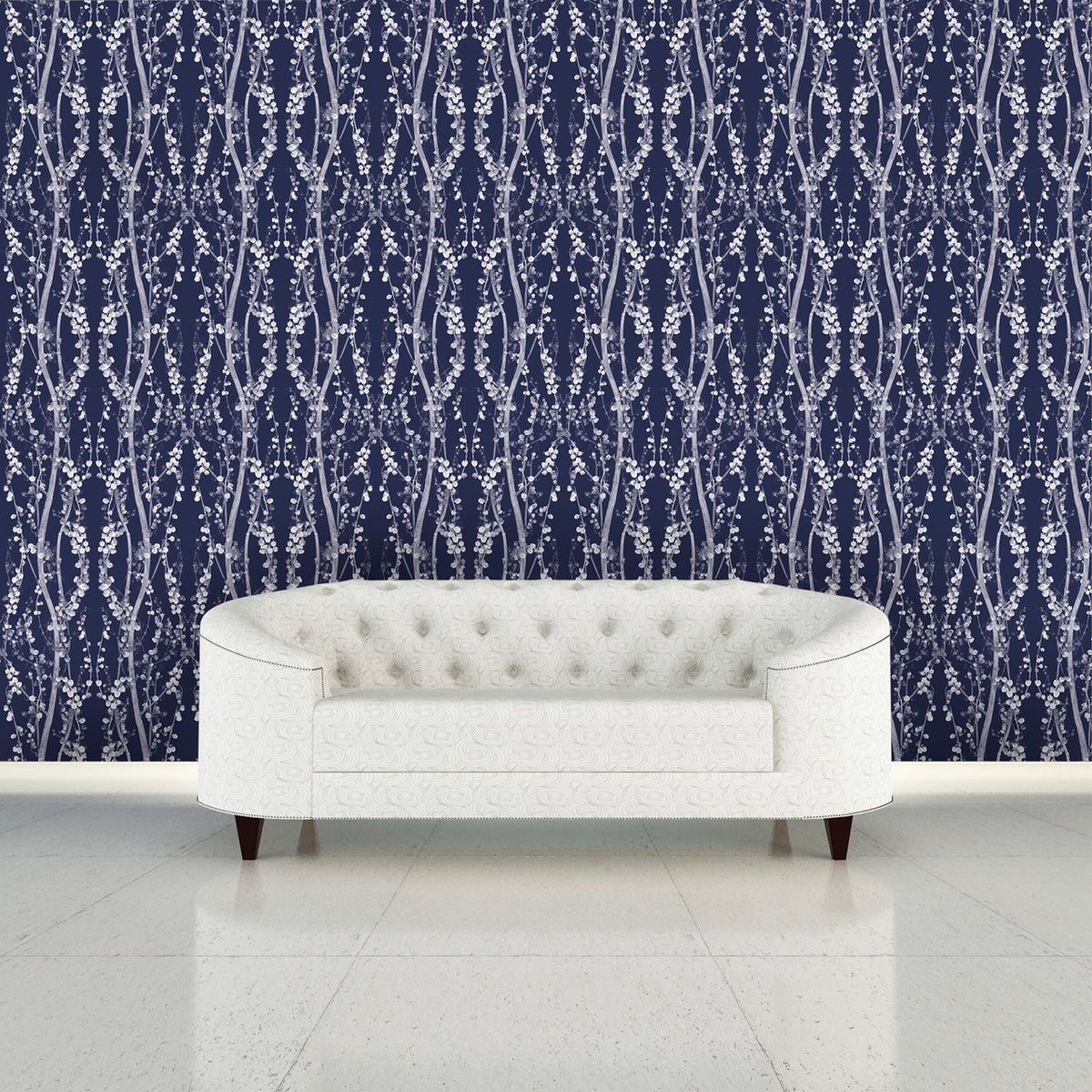 Misery Blue Branches BR089 Wallpaper