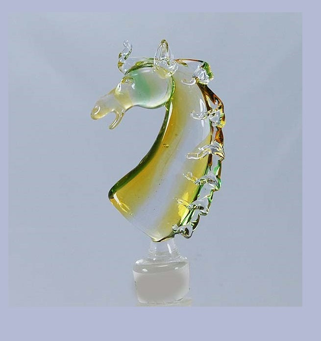 Yellow Horse Hand Crafted Bottle Stopper