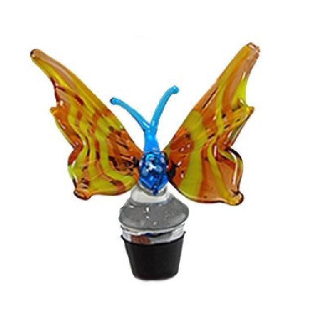 Olive Butterfly Hand Crafted Bottle Stopper