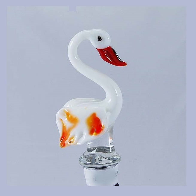 Red Flamingo Hand Crafted Bottle Stopper