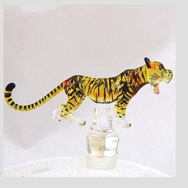 Yellow Tiger Hand Crafted Bottle Stopper