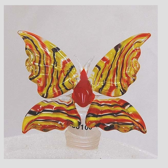 Yellow Butterfly Hand Crafted Bottle Stopper
