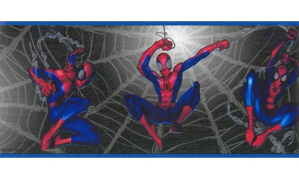 Black Spiderman Kids BZ9109 Wallpaper Border