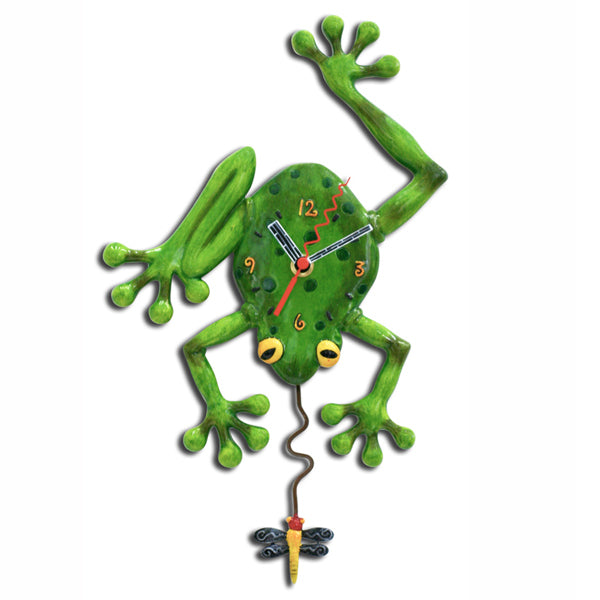 Tree Frog Fly Clock Art by Allen Designs