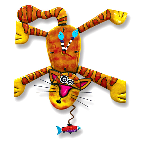 Dinner Time Tiger Clock Art by Allen Designs