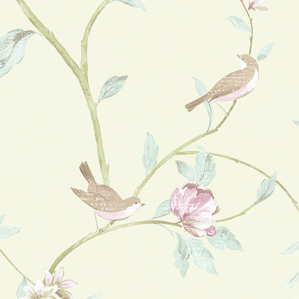 Green Floral Toile CG28804 Wallpaper