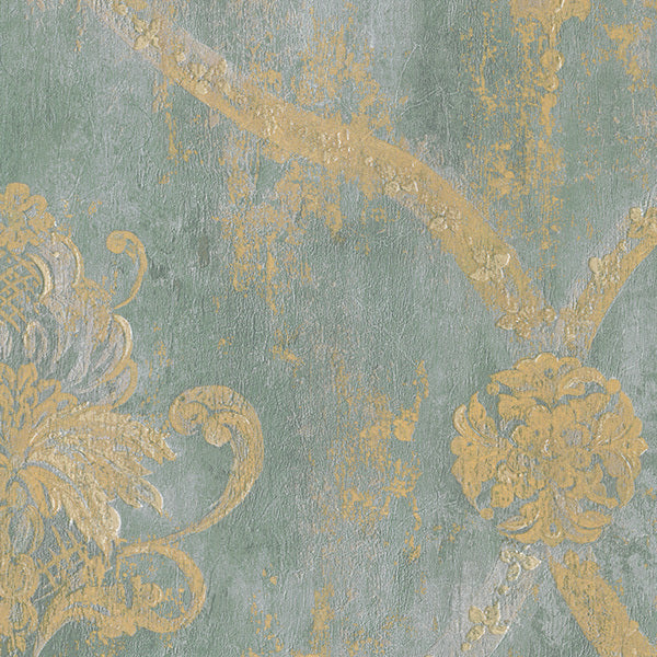 Blue Large Vintage Damask CS27331 Wallpaper