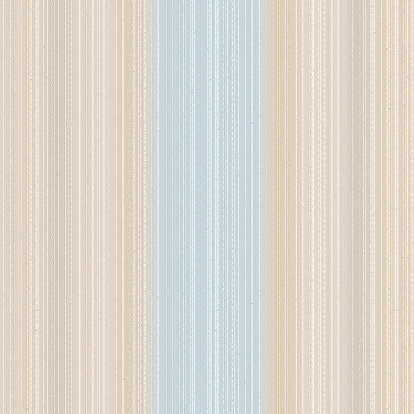 Beige Blue Sandra Stripe CS35612 Wallpaper