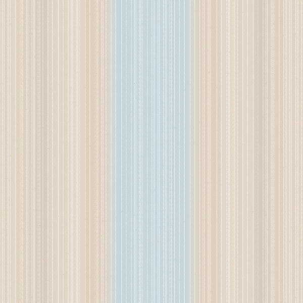 Beige Blue Sandra Stripe CS35612 Wallpaper